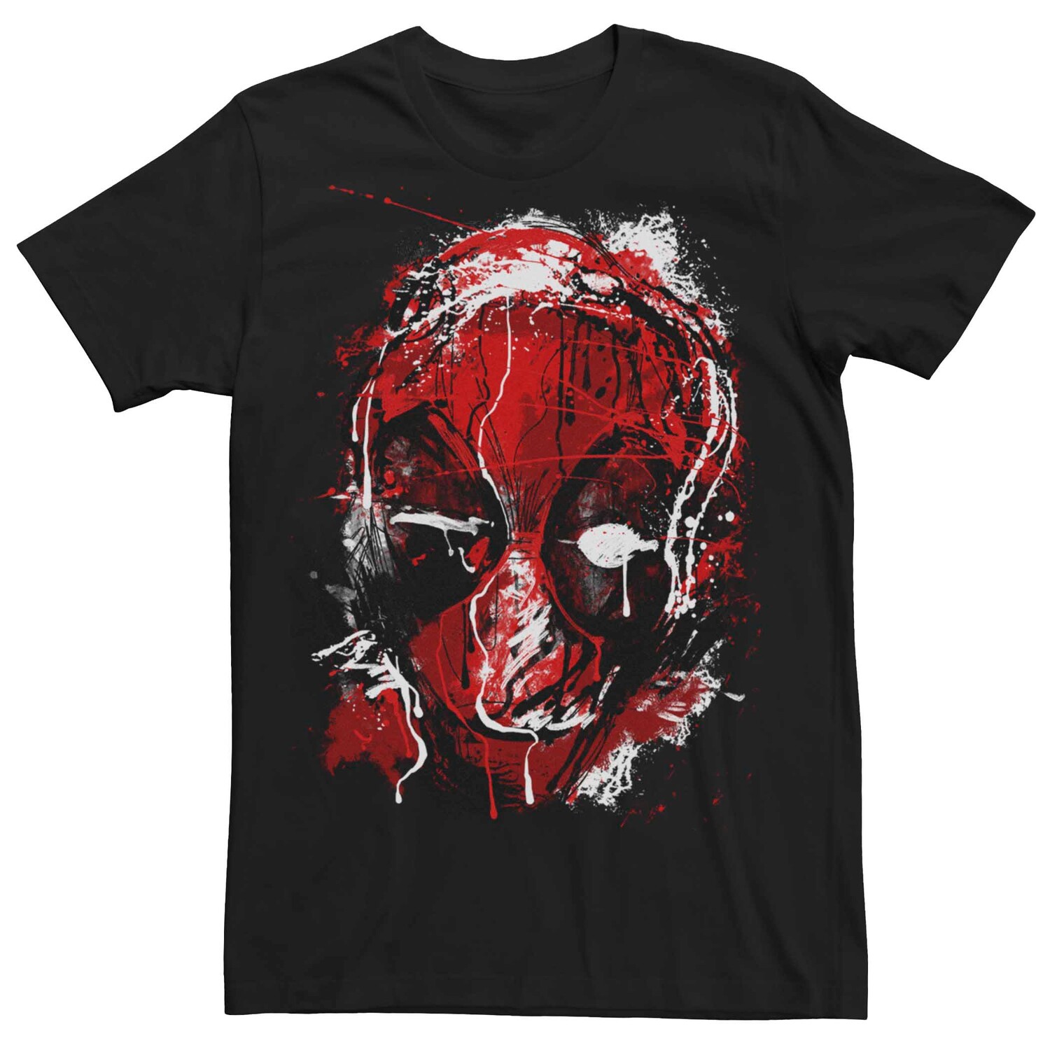 

Мужская футболка с плакатом и маской Marvel Deadpool Splatter Licensed Character
