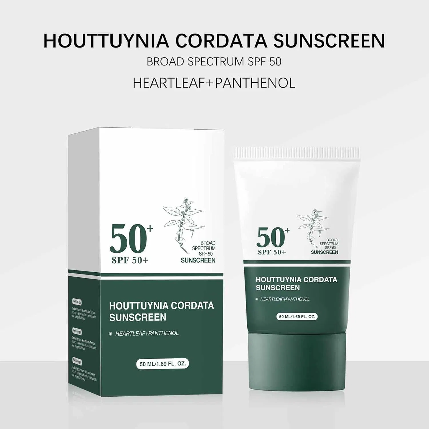 Солнцезащитный лосьон для тела с SPF 50+, увлажняющий, Generic, белый — фото 2