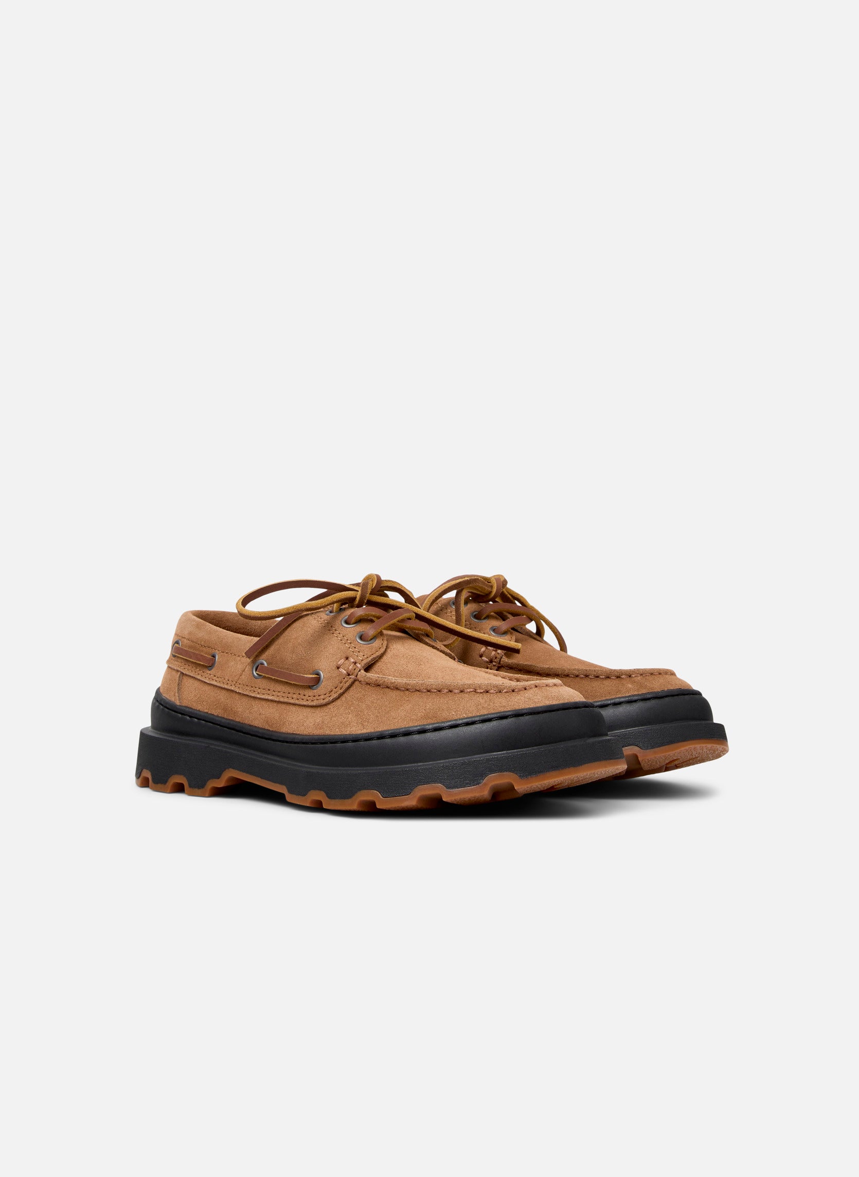 Женские лодочные туфли Camper Brutus+, коричневый