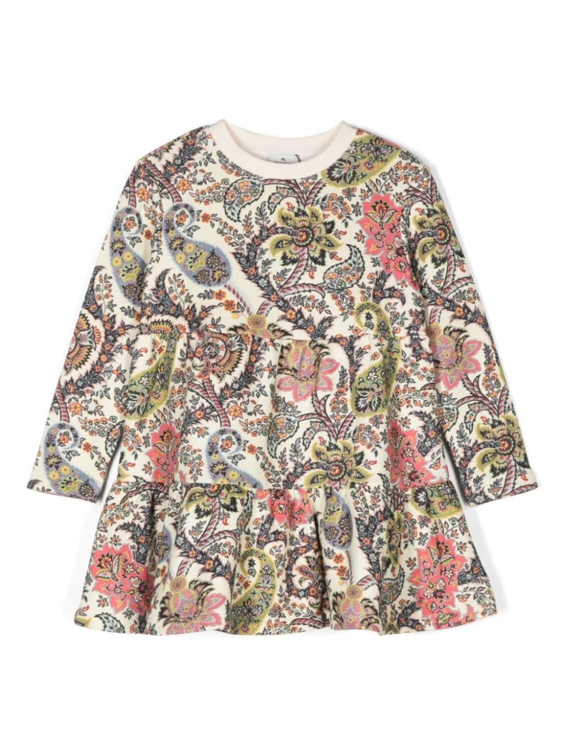 

ETRO KIDS платье с узором пейсли, нейтральный цвет