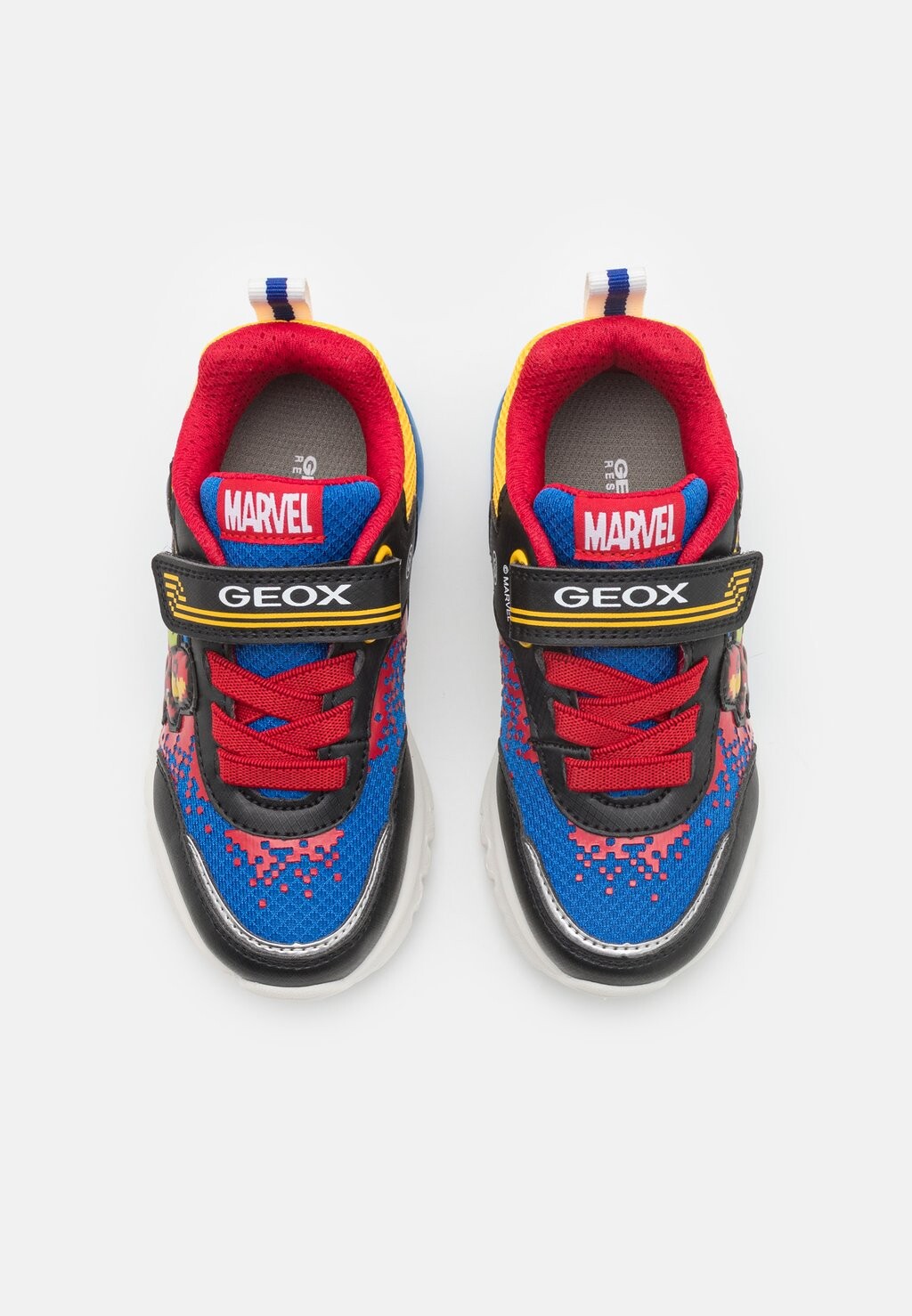 Кроссовки низкие MARVEL AVENGERS CIBERDRON BOY LIGHTS Geox, цвет black/royal — фото 4