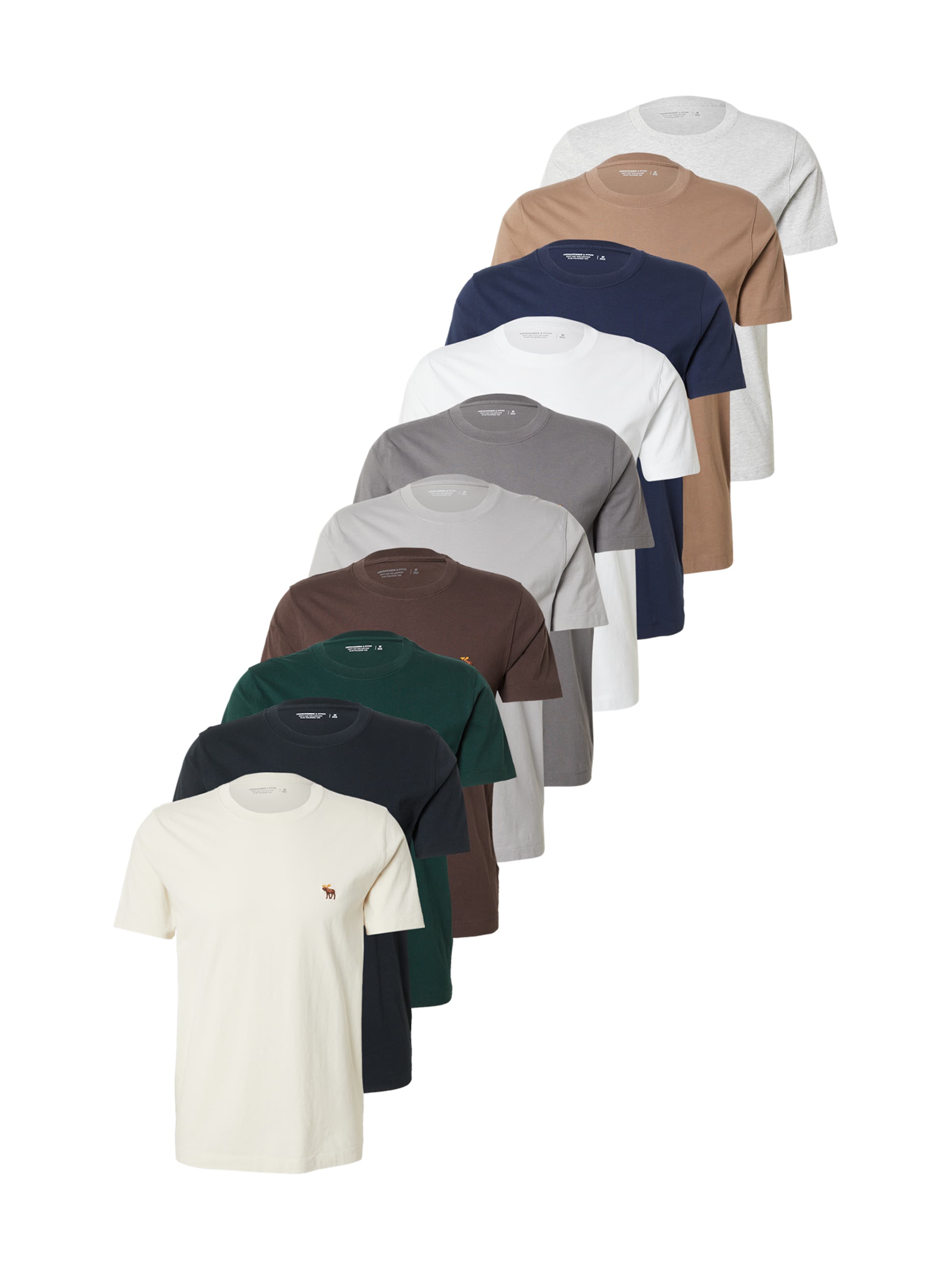 

Abercrombie & Fitch Футболка в цветах Blue, Brown, Grey, Green, White