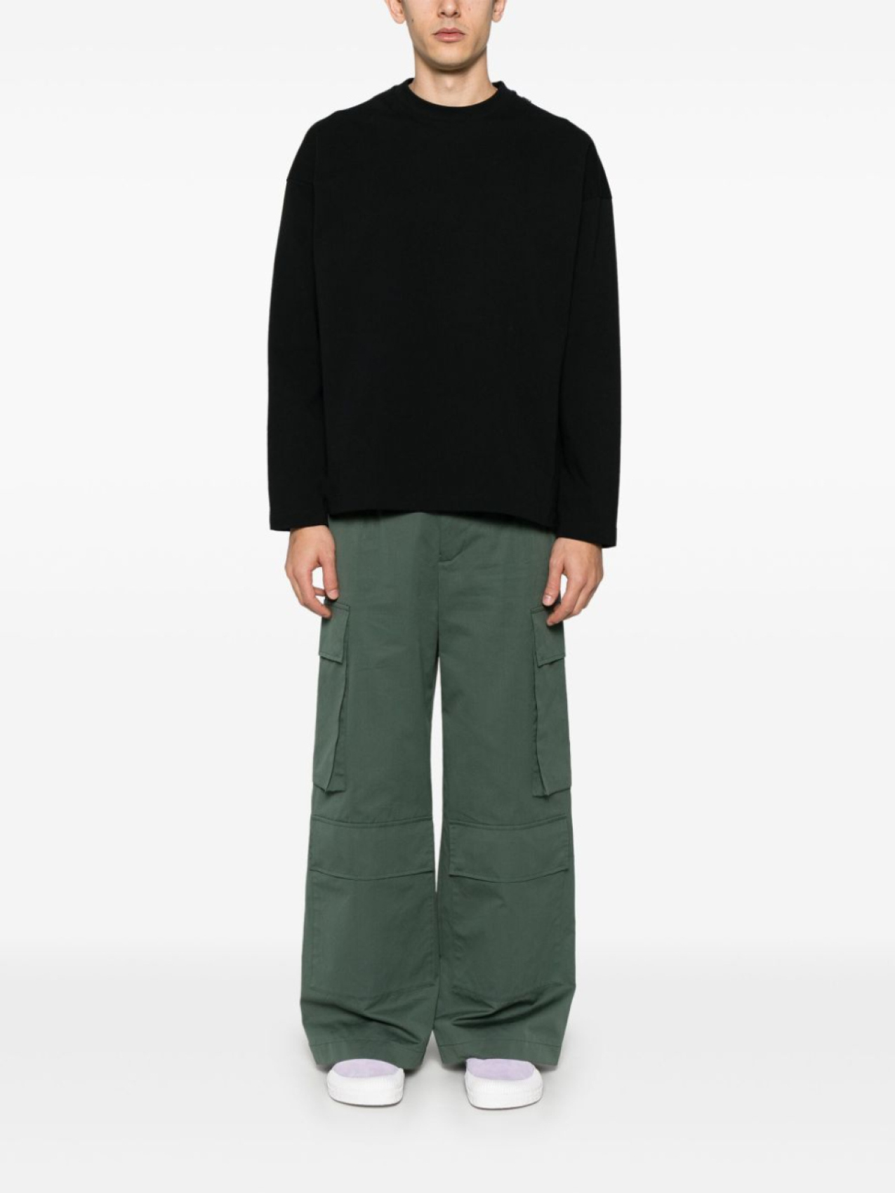 Jil Sander футболка с круглым вырезом, черный — фото 2
