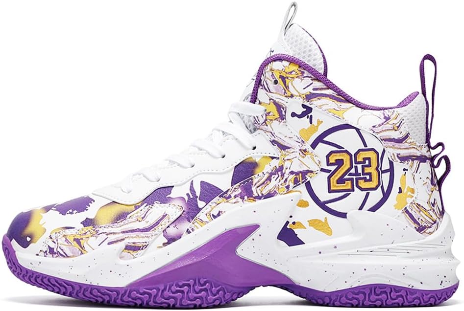 

Мужские баскетбольные кроссовки с модным принтом Fazitiao, фиолетовый