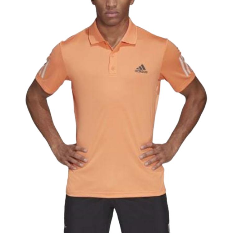 Футболка мужская Adidas 3 Stripes CLUB Tennis Top Amber/Gray — фото 3