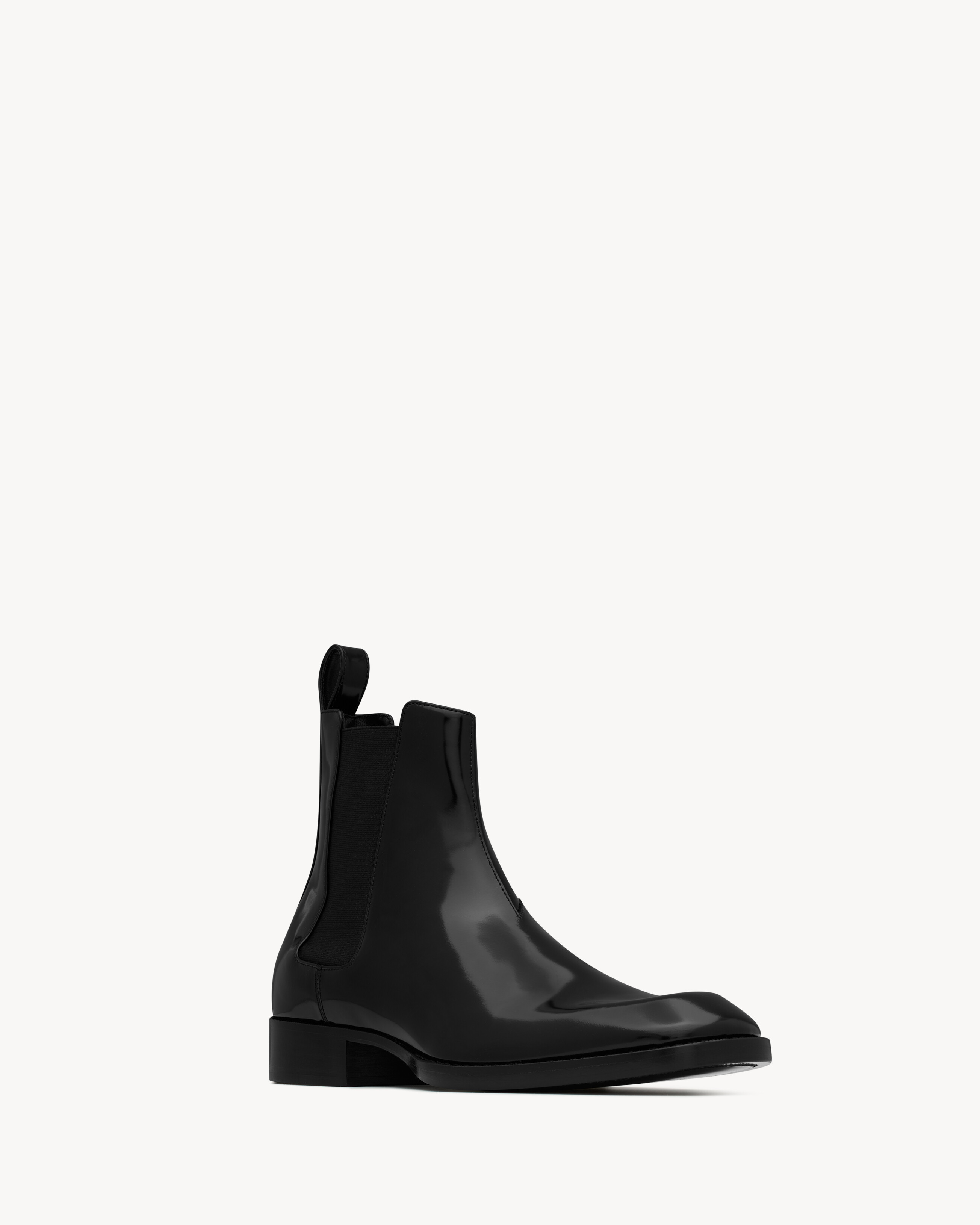 Челси VADIM из лакированной кожи Saint Laurent, черный — фото 3
