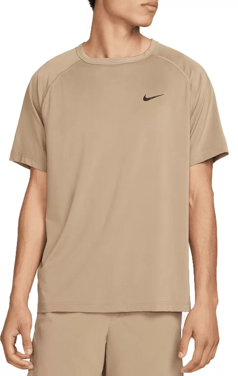 

Мужская футболка для фитнеса с короткими рукавами Nike Dri-FIT Ready, хаки