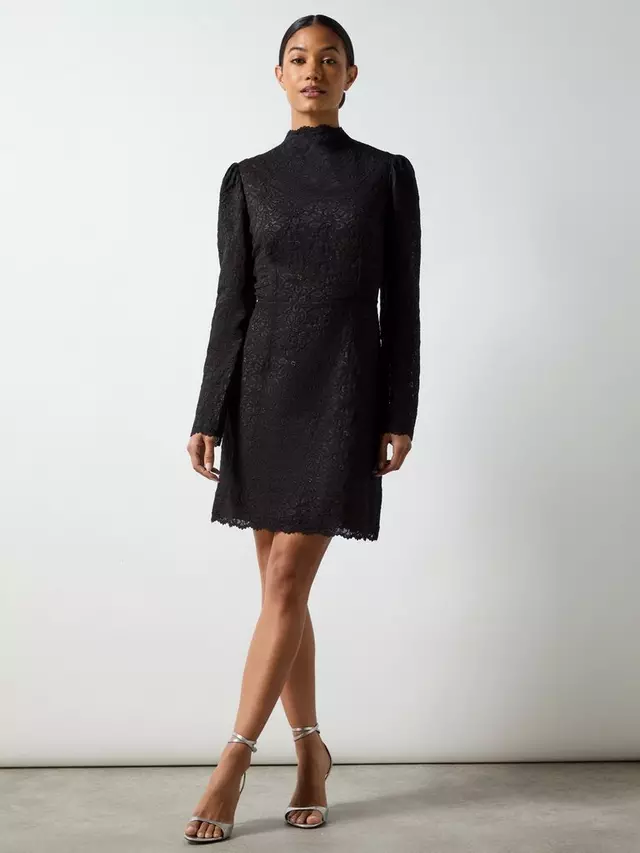 

Платье Ro&Zo Lace Scallop Hem, черный