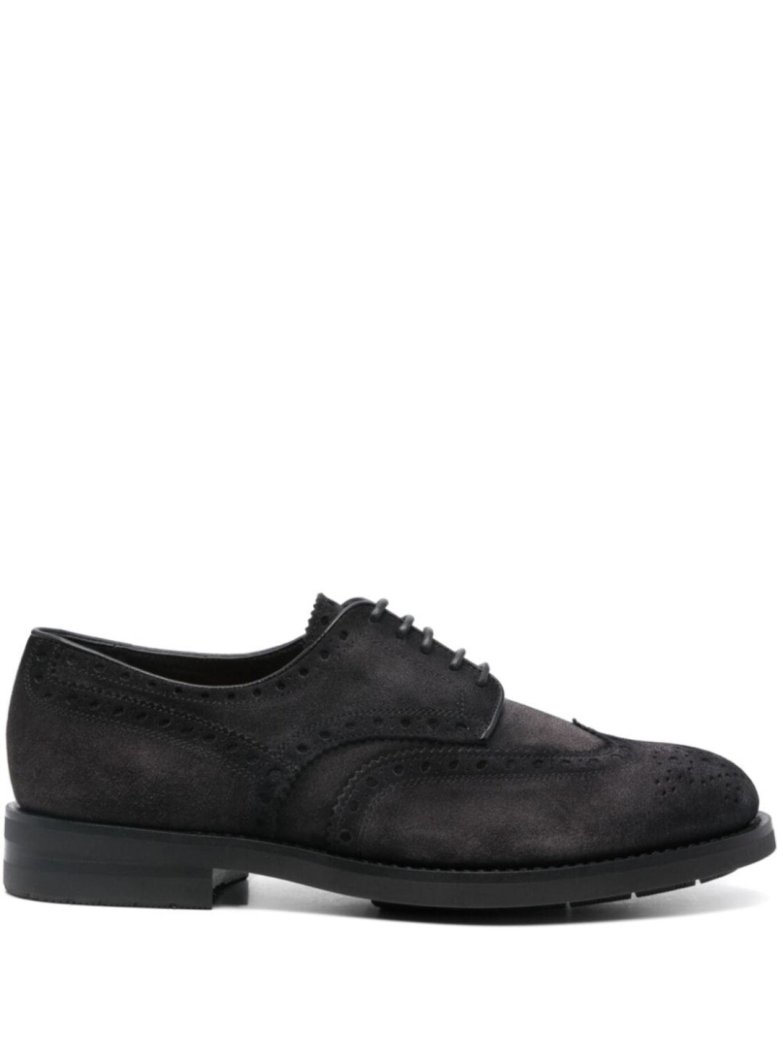 

Santoni замшевые туфли на шнуровке, серый