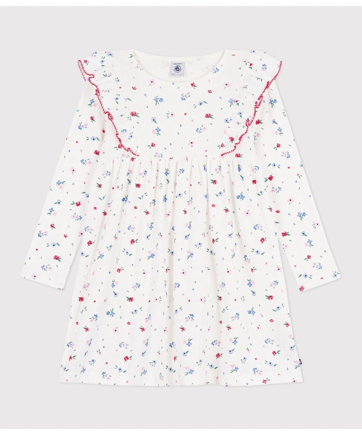 Детское платье PETIT BATEAU с цветочным принтом