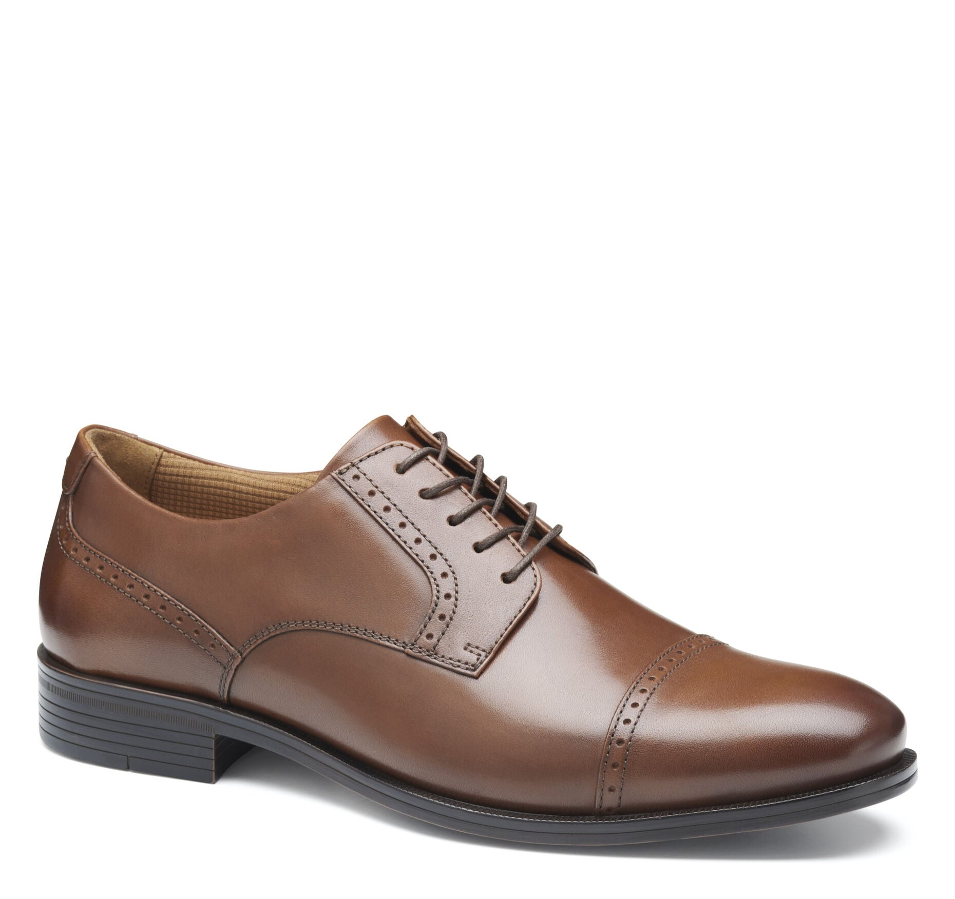 

Johnston & Murphy Мужские повседневные оксфорды Reeve Cap Toe, коричневый
