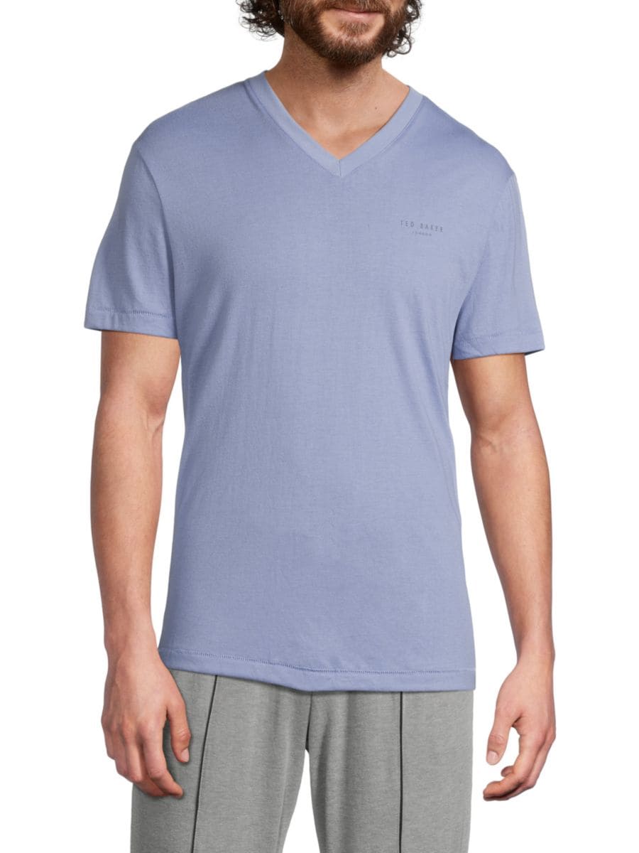

Однотонная пижамная футболка Ted Baker, цвет Periwinkle Blue