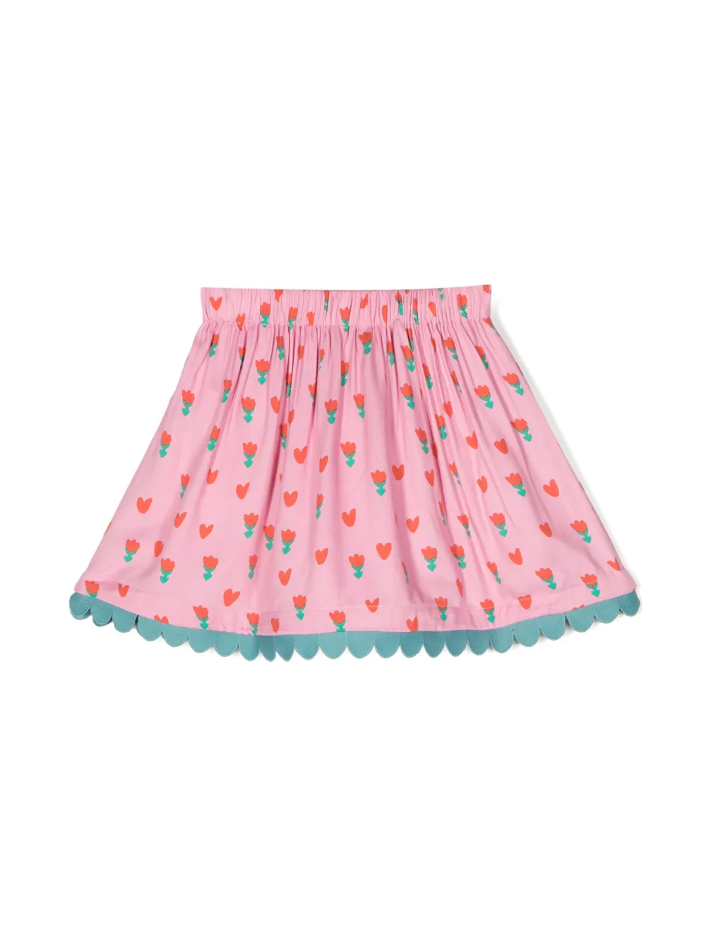Юбка с цветочным принтом Stella Mccartney Kids, розовый — фото 2
