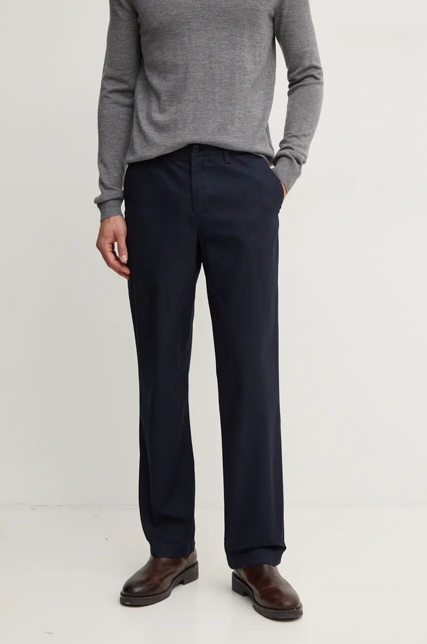 

Брюки Lacoste из хлопка, темно-синий