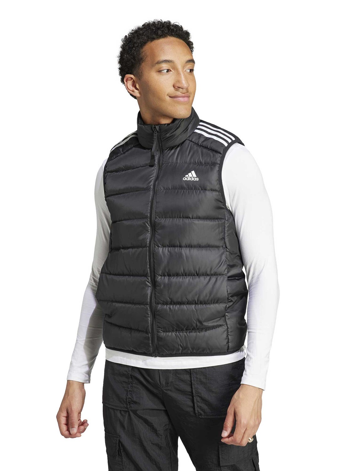 

Утепленный жилет Adidas Sportswear Essentials 3-Stripes Light Down, черный