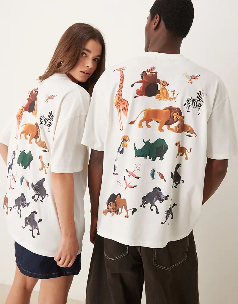 

Футболка унисекс оверсайз Disney с принтом «Король Лев» на камне ASOS DESIGN