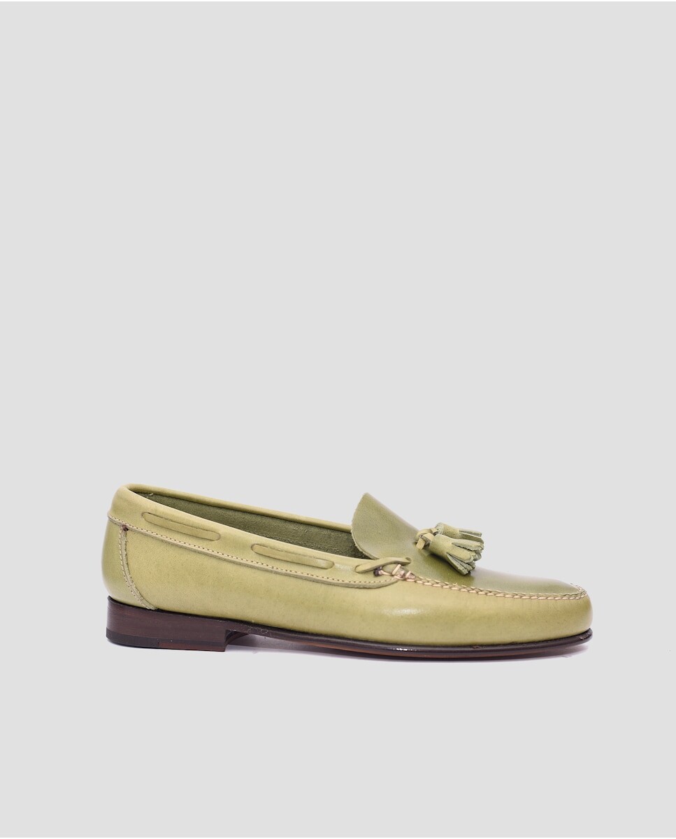 

Мокасины мужские зеленые кожаные Mr. Mac Shoes, зеленый