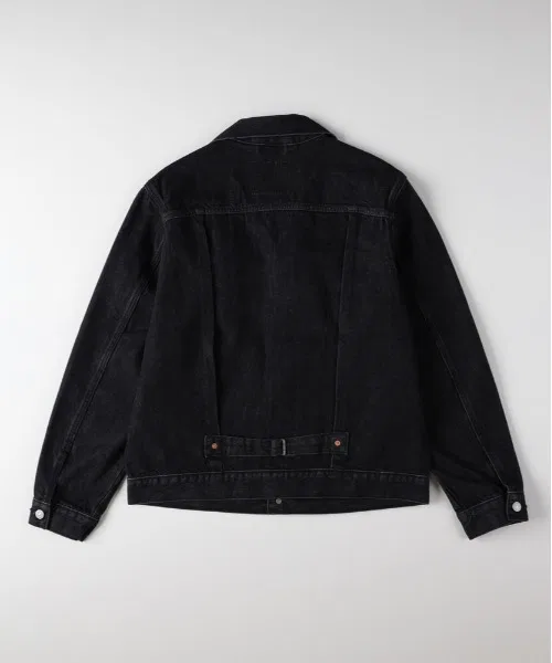 【Levi's】Черная куртка-тракер TYPE I (Монохромный образ / Стильная верхняя одежда / Прекрасно смотрится и с возрастом) — фото 4