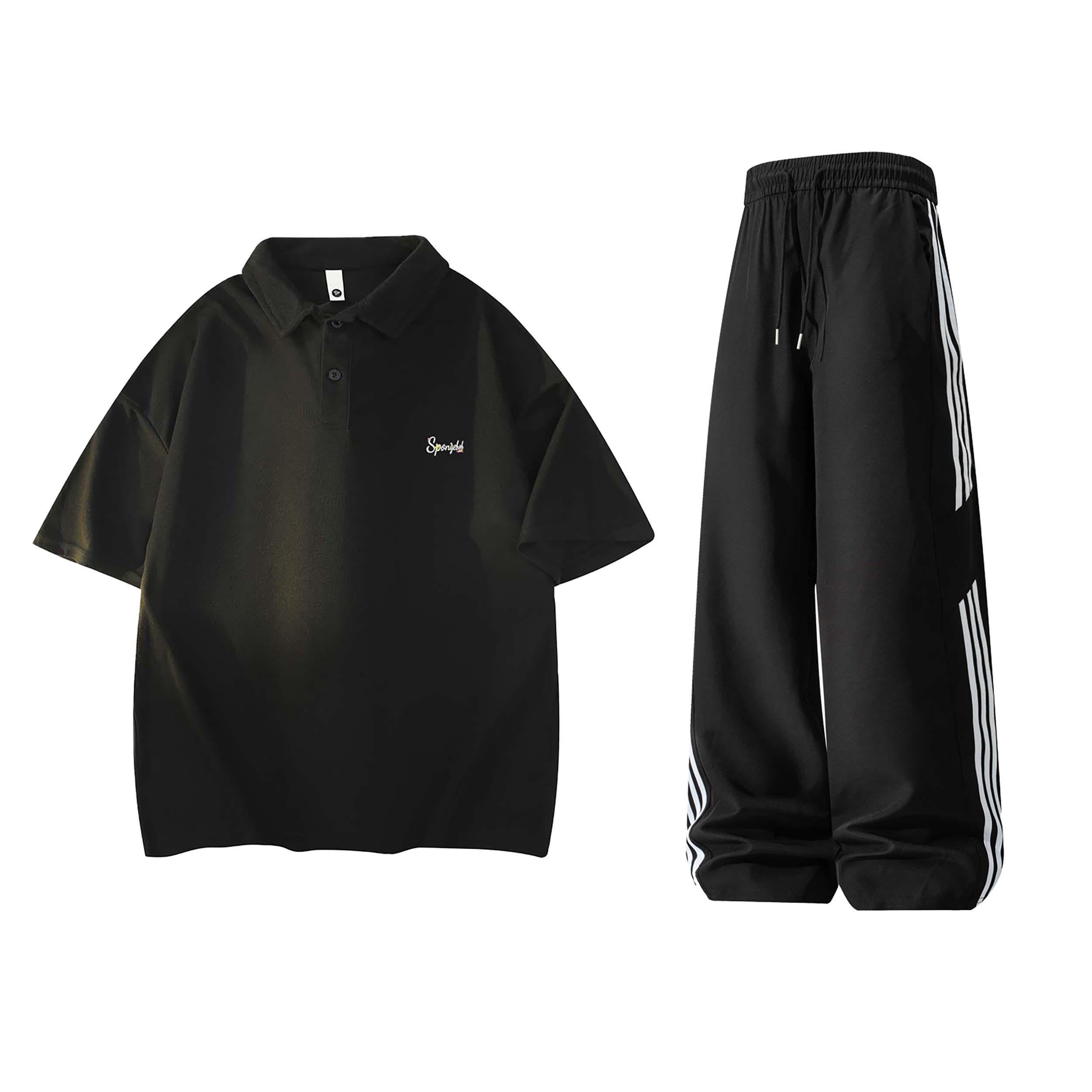 

Унисекс поло SPONGEBOB SQUAREPANTS, черный