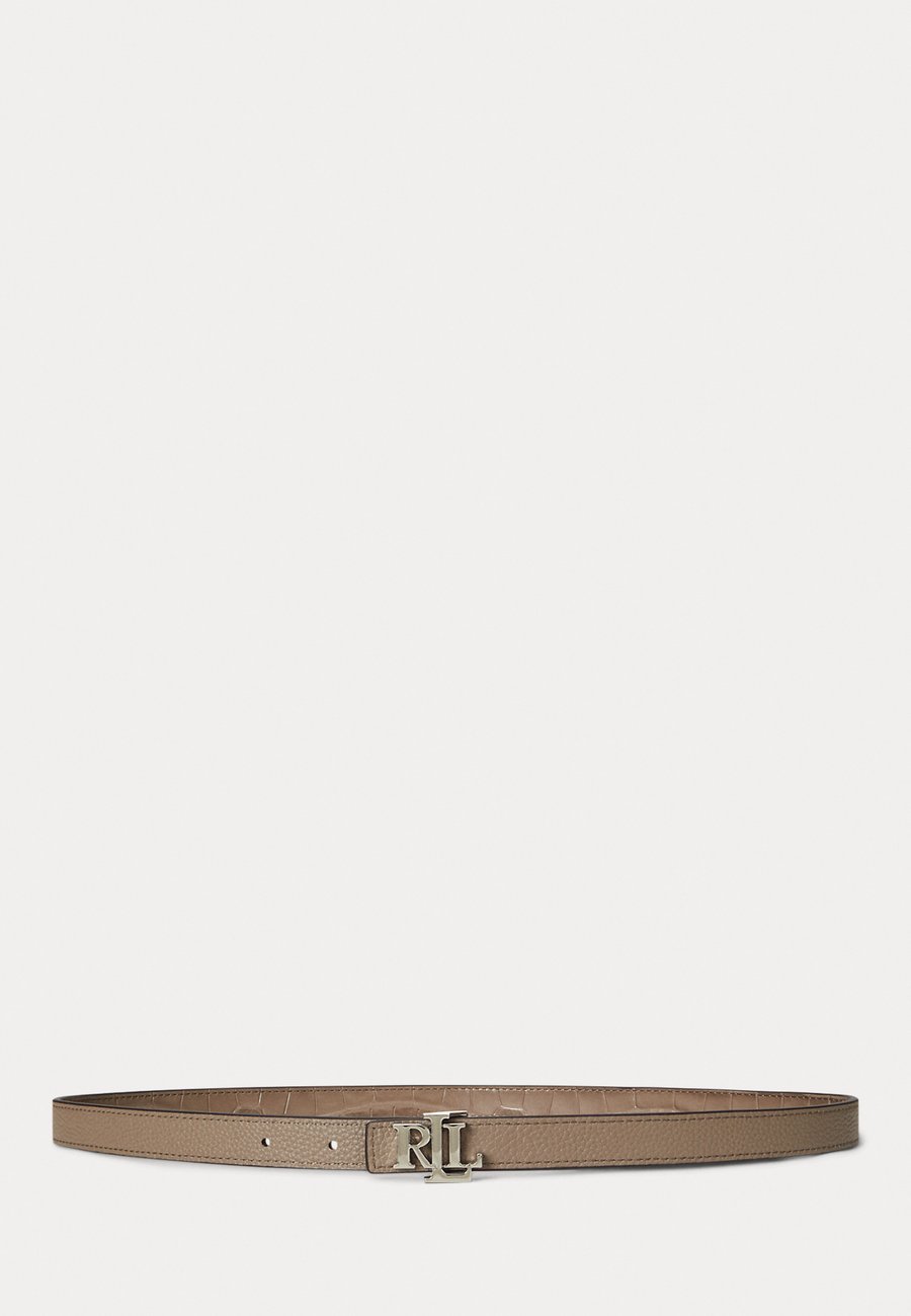 

Ремень Lauren Ralph Lauren LOGO REVERSIBLE EMBOSSED SKINNY BELT, Taupe Brown/Taupe Brown/Light Brown