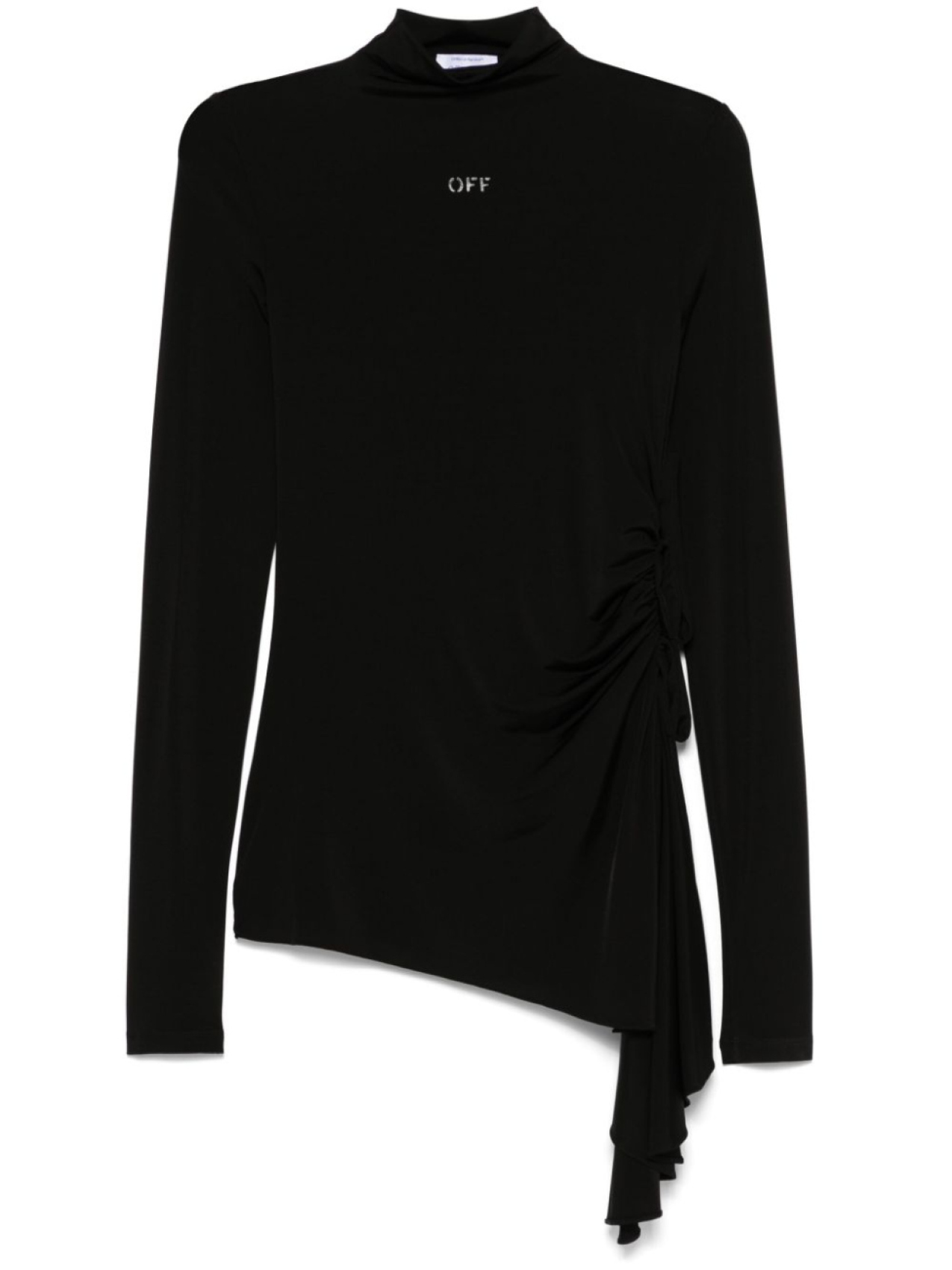 

Off-White платье мини с драпировкой, черный