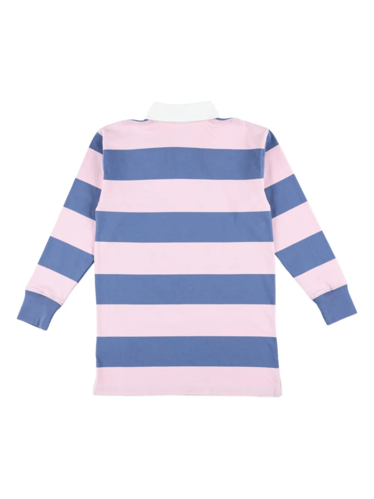 Платье-поло в полоску с длинными рукавами POLO RALPH LAUREN KIDS, розовый — фото 2