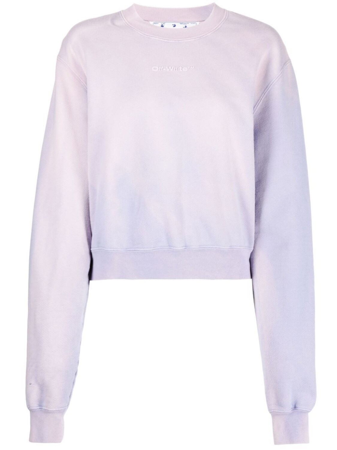 

Толстовка с принтом тай-дай и круглым вырезом Off-White, фиолетовый
