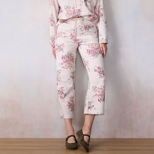 

Потные брюки Petite с цветочным принтом wildflower Lc Lauren Conrad, Heather Bryce Blooms