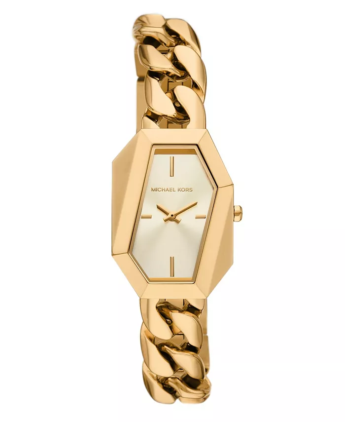 

Женские часы Suri с двумя стрелками, корпус из нержавеющей стали с золотистым покрытием, 24x33 мм Michael Kors