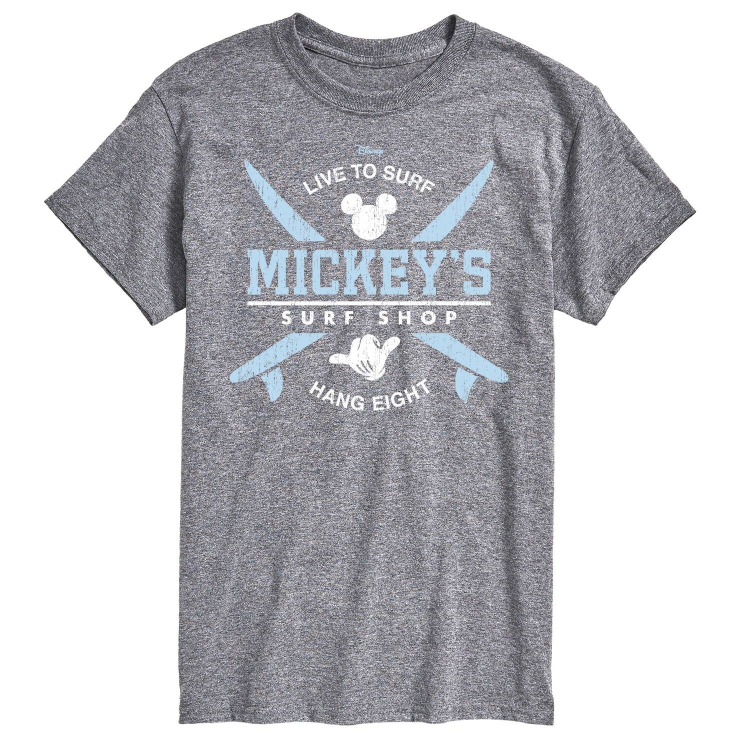 

Футболка Big & Tall Disney Mickeys Surf Shop License, серый