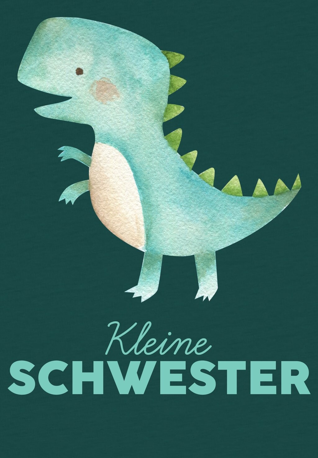 

Футболка с принтом DINOSAURIER KLEINE SCHWESTER watapparel, темно-зеленый