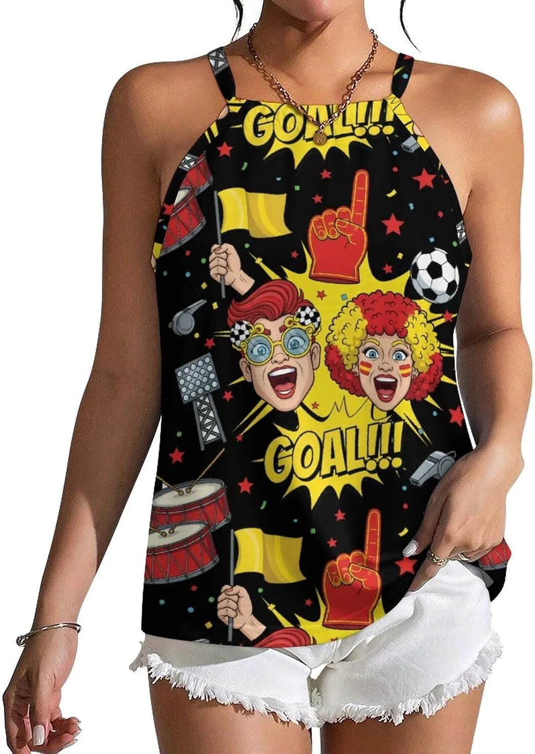 Топ-майка женская дышащая для футбола и пляжа, белый-17