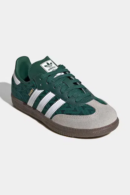 Кеды детские Samba OG Adidas Originals, зеленый — фото 2