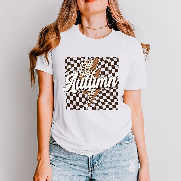 

Осенняя молния в клетку - женская футболка с коротким рукавом Simply Sage Market, White, Белый, Осенняя молния в клетку - женская футболка с коротким рукавом Simply Sage Market, White