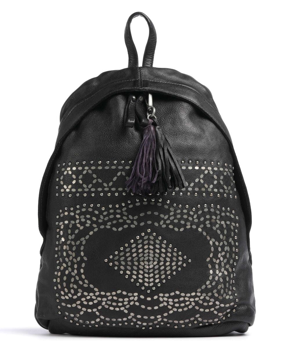 

Рюкзак Rossauerlände 2 из зернистой яловой кожи Taschendieb Wien, черный