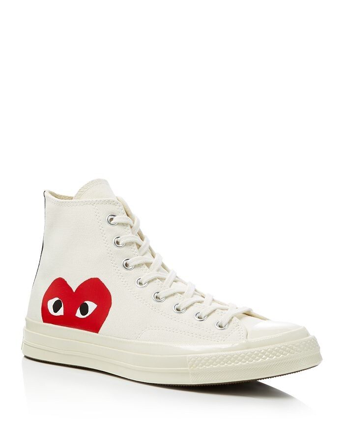 

Высокие кеды унисекс Comme Des Garcons PLAY x Converse Chuck Taylor на шнуровке, коричневый/бежевый