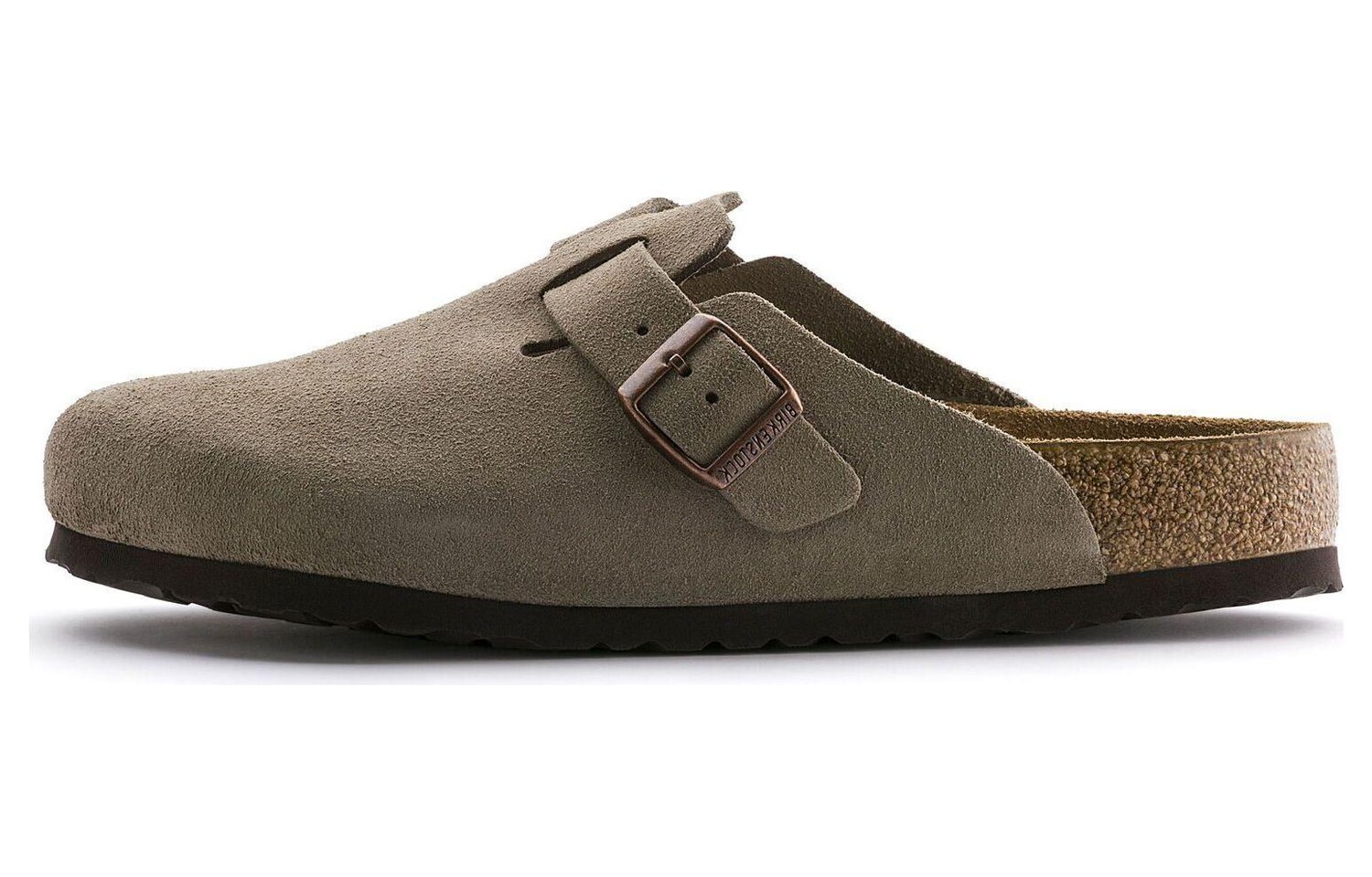 

Сандалии-клоги Birkenstock Boston Soft Footbed, серо-коричневый