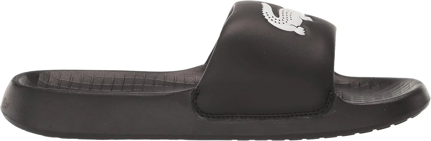 Мужские сандалии Lacoste Serve Slide 1.0, черно-белый — фото 2