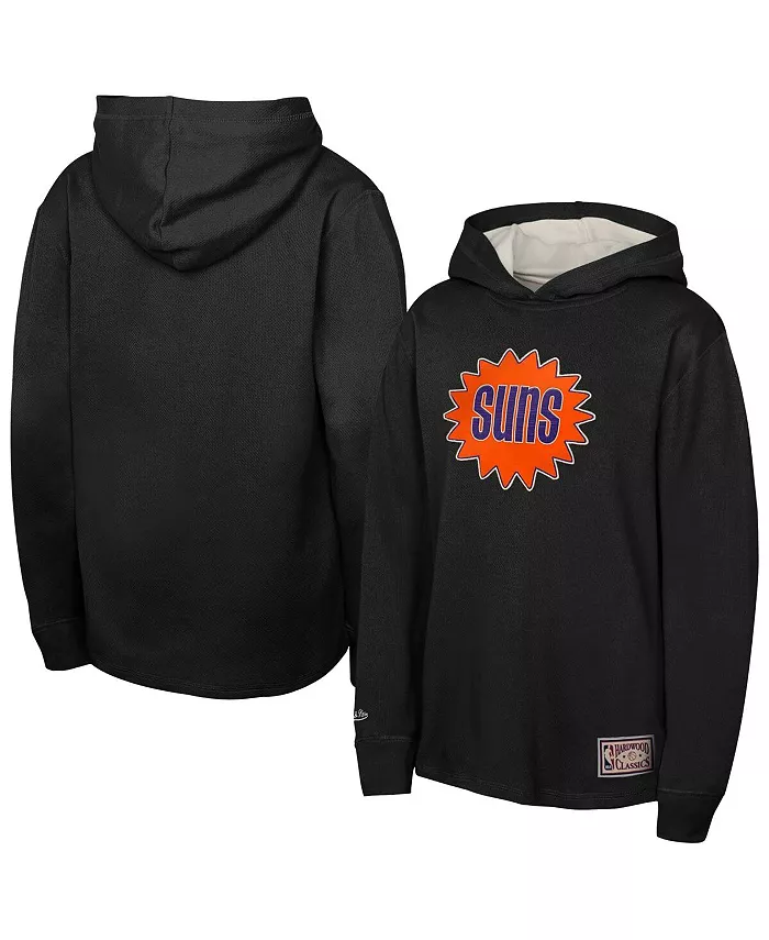 

Черный легкий утепленный худи-лонгслив Phoenix Suns Hardwood Classics для мальчиков и девочек Mitchell & Ness