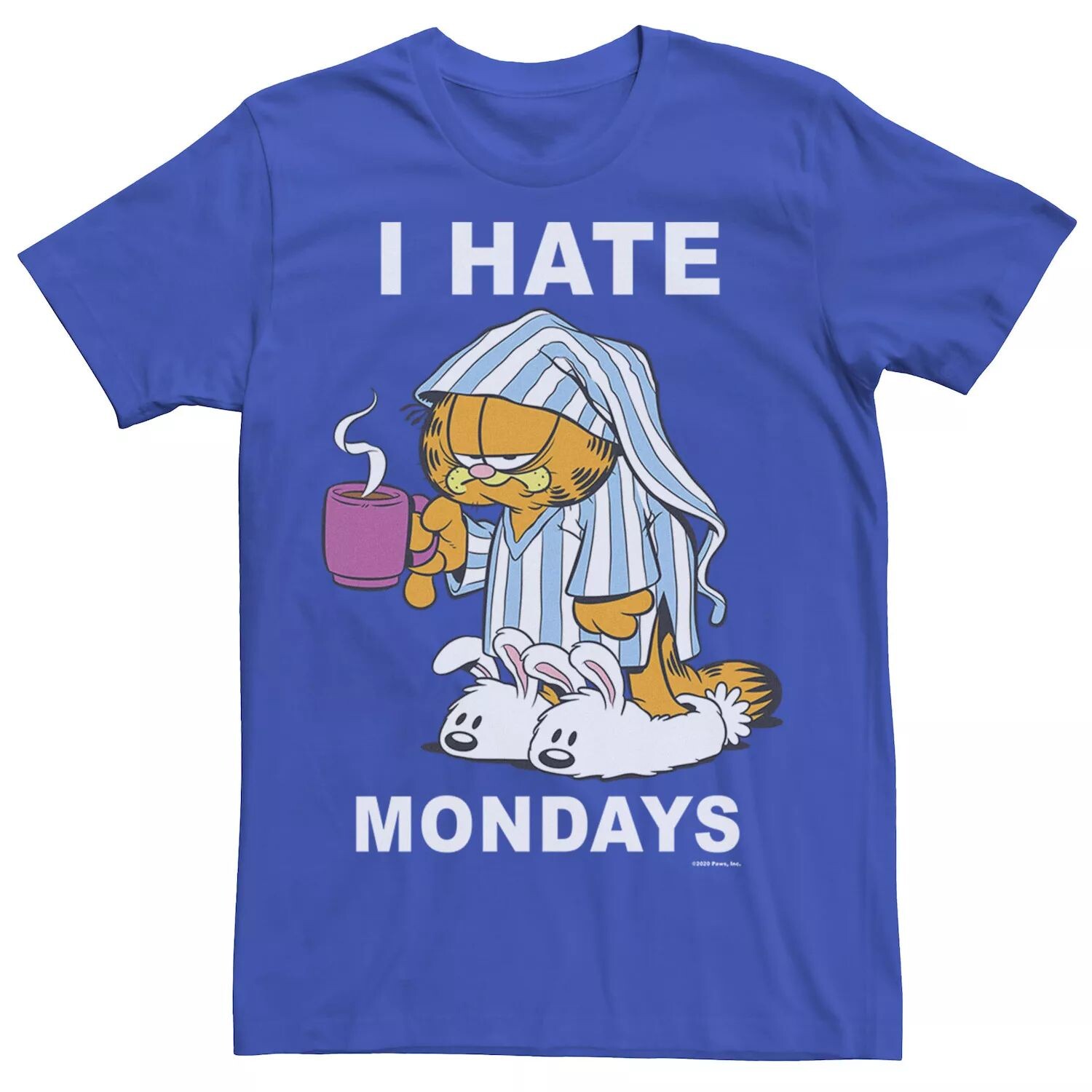 

Мужская футболка Garfield Mondays Sleep с текстом Licensed Character