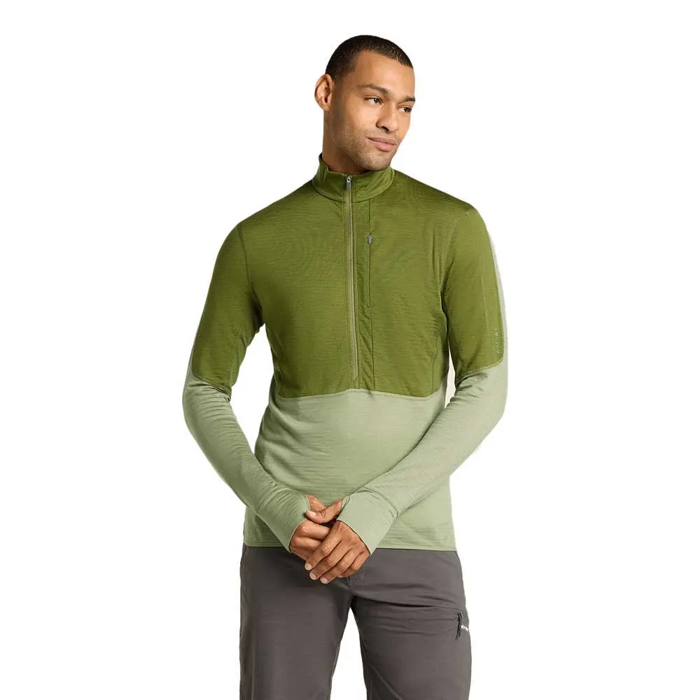 

Толстовка Icebreaker Merino 200 Realfleece Descender half zip, зеленый