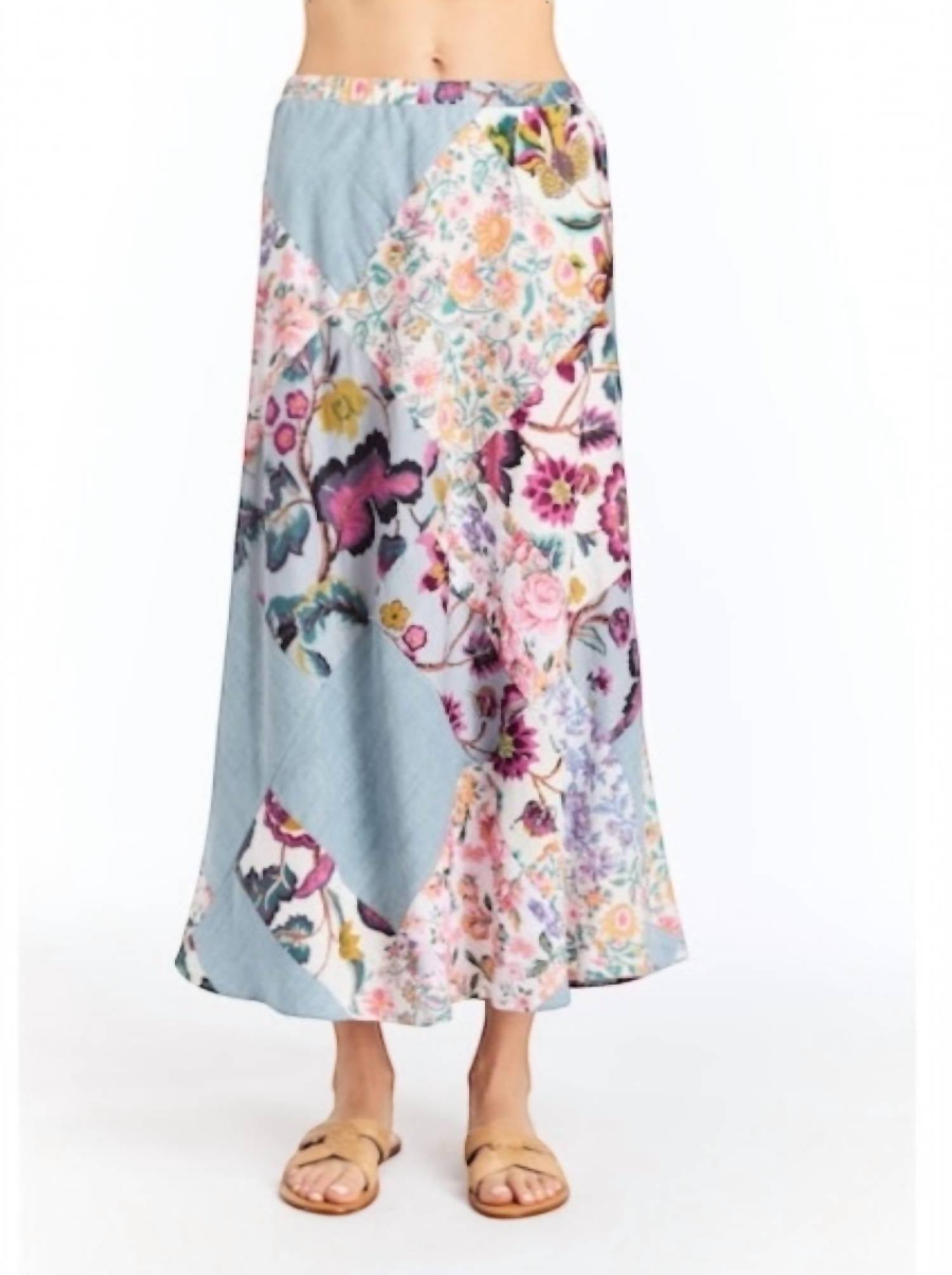 

Гвен Юбка с высокой талией из шамбрэ DREW, Chambray