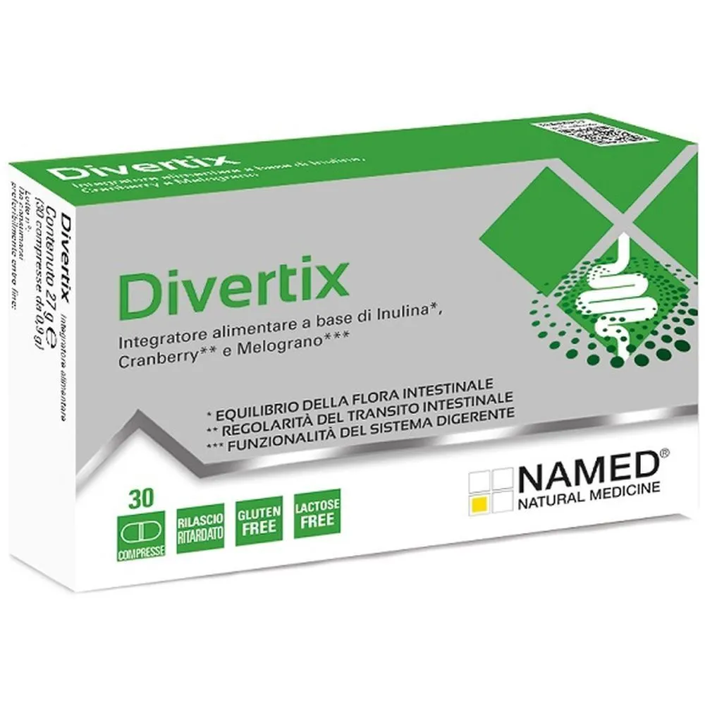 

Таблетки Divertix 30 балансируют кишечную флору Named