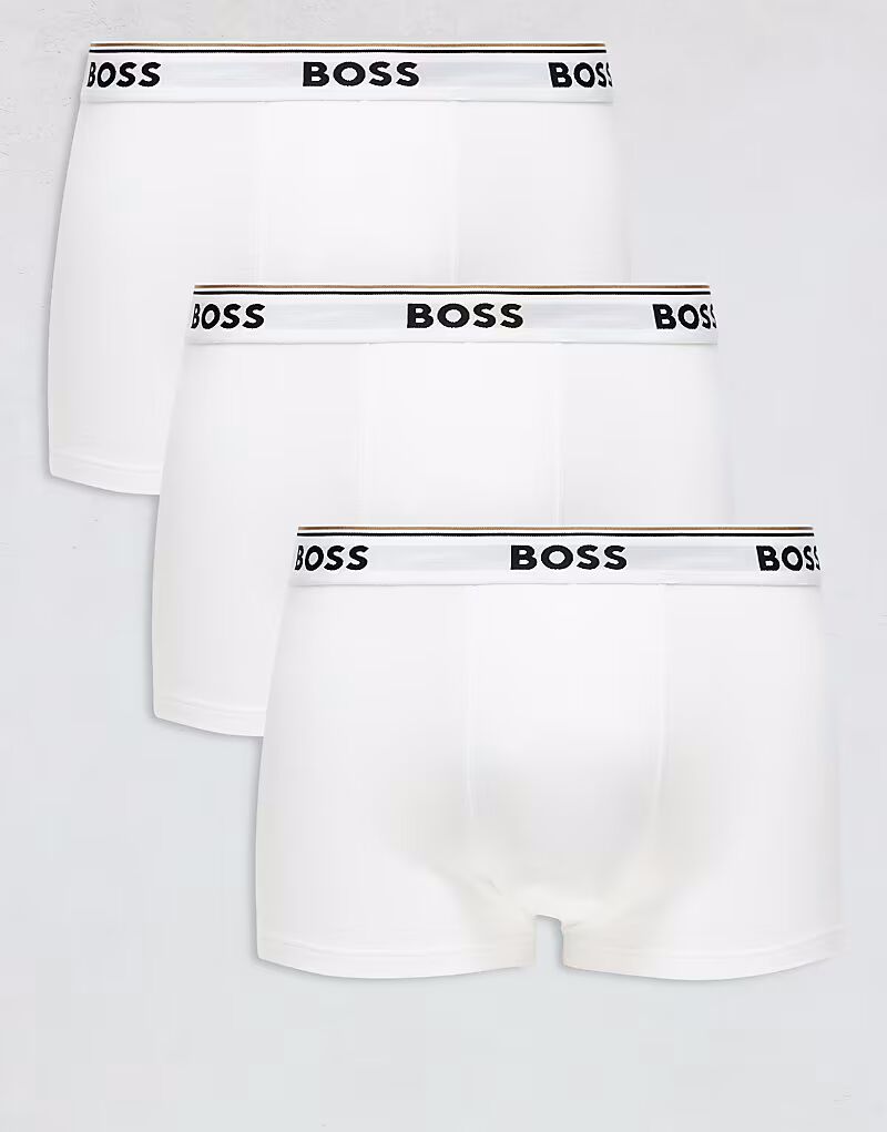

Комплект из 3 спортивных трусов белого цвета Boss Bodywear