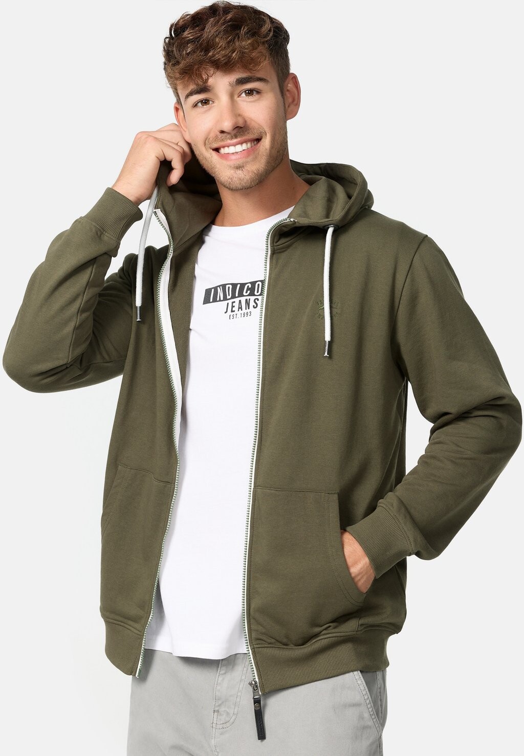 

Толстовка CHRISTOS INDICODE JEANS, цвет army