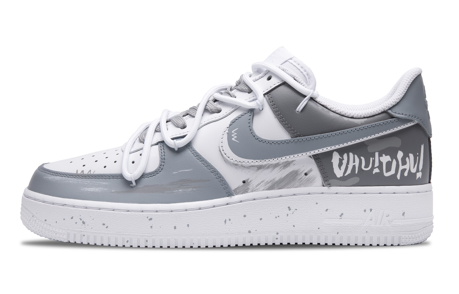 

Кроссовки Nike Air Force 1 Skateboarding Shoes Men Low-top White, серый