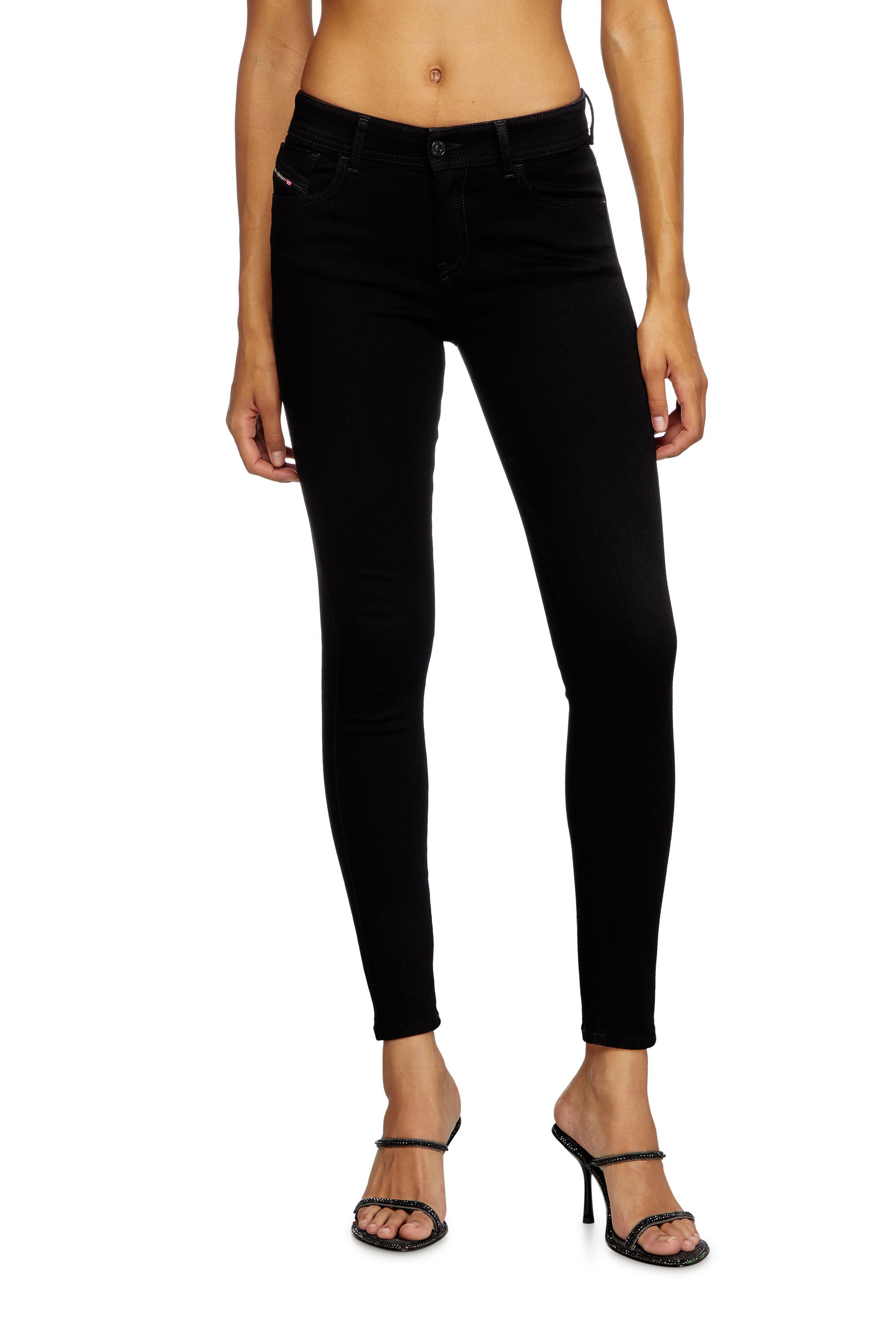 Женские джинсы суперузкие SLANDY Diesel, black