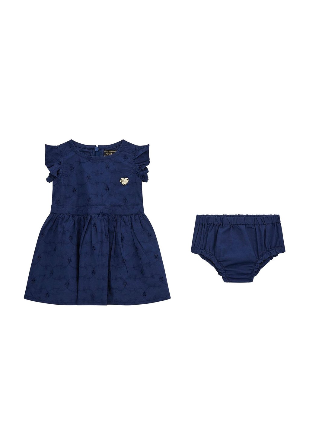 

Повседневное платье SET MIT BRODERIE ANGLAISE Guess, темно-синий