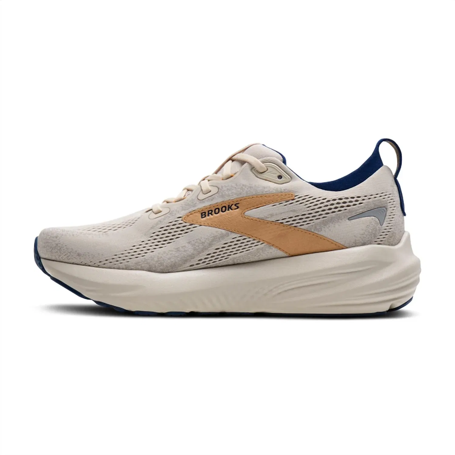 BROOKS Мужские кроссовки Glycerin 22, цвет Moonbeam/blue/taffy — фото 4