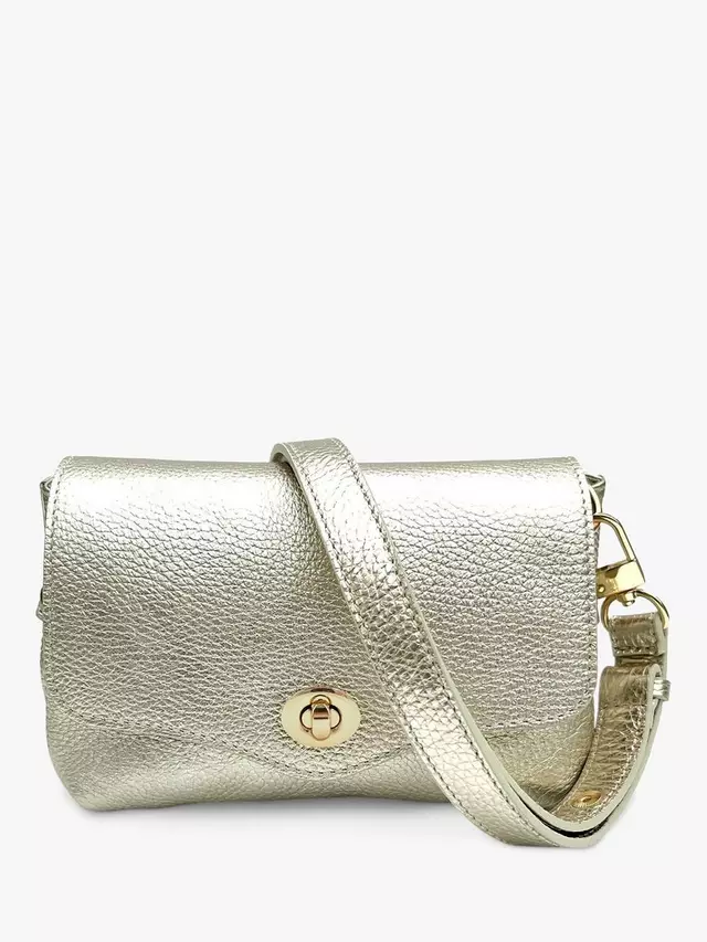 

Сумка кросс-боди Apatchy Jemima Leather Turn Lock, золотой